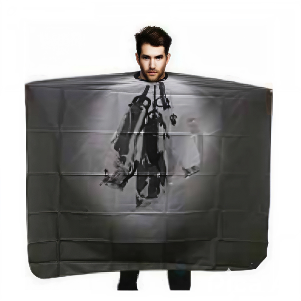 Capa De Barberia Estampado De Maquinas 140 X 160 Cms - Beauty Style