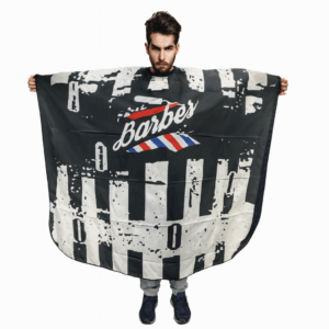 Capa De Barbería Estampada C/Botones Y Cuello Silicon - Beauty Style