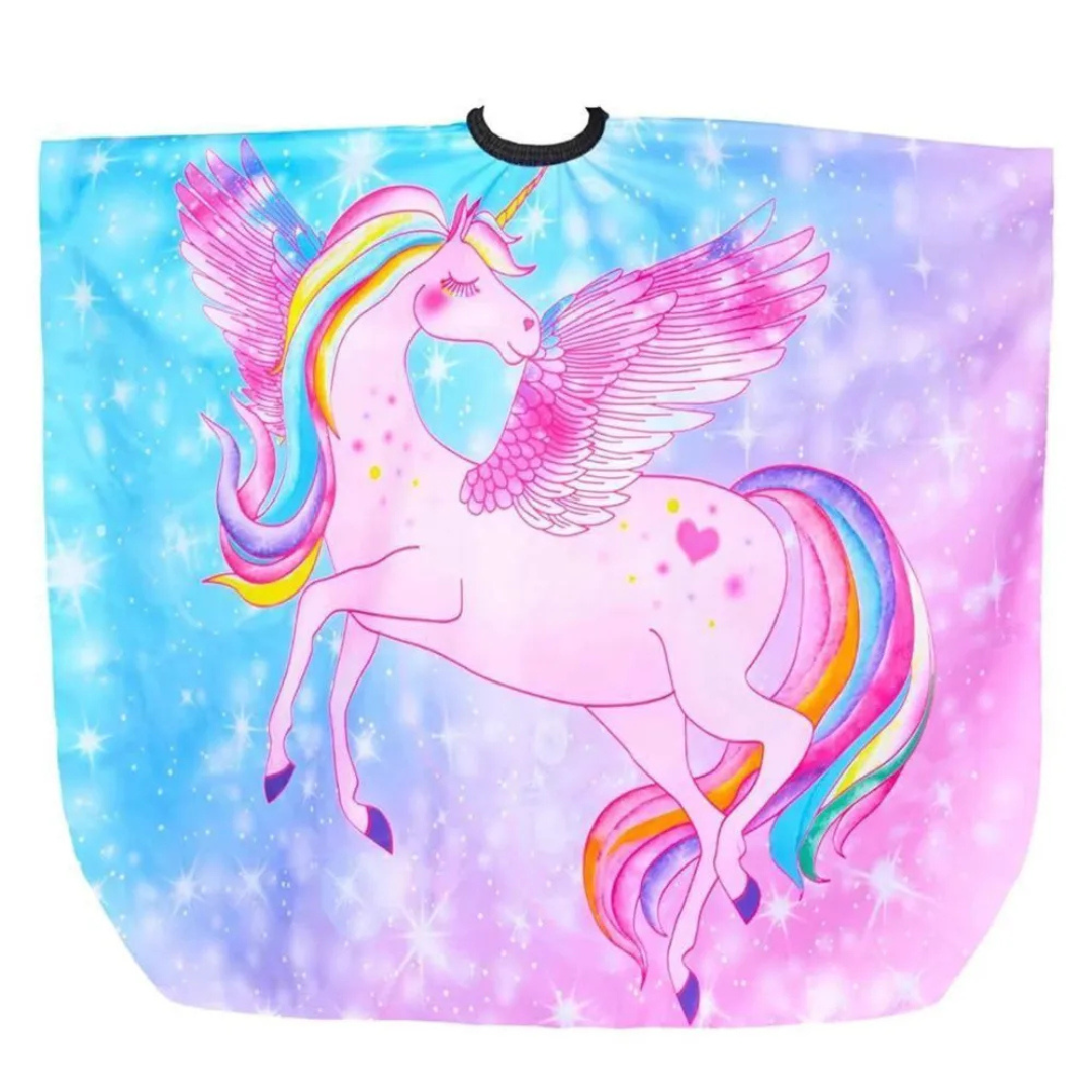 Capa De Corte Estampada Unicornio P/ Niña - Beauty Style