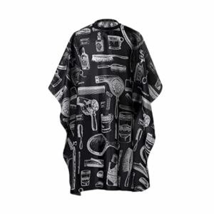 Capa Para Corte Negra Con Diseños - Beauty Style