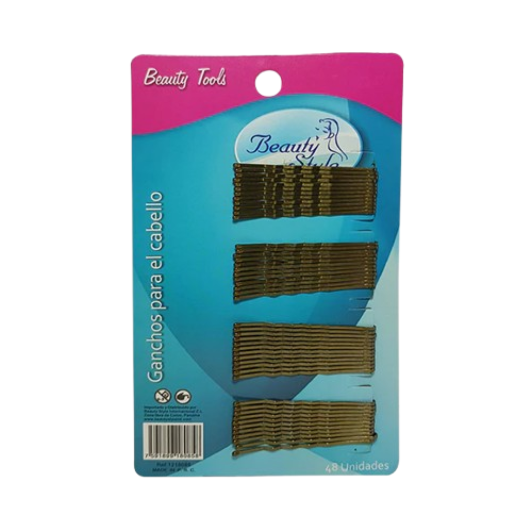 Gancho Para Cabello Dorado * 48 Unidades Peq. - Beauty Style