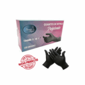 Guantes Para Tinte Negros Talla L X 100 - Beauty Style