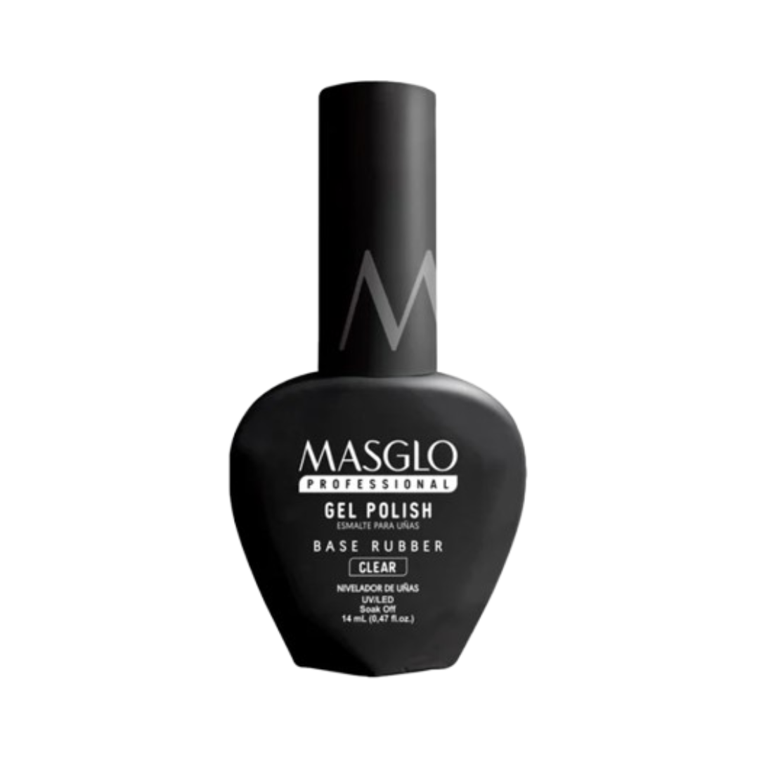 Masglo Gel Polish Base Rubber Clear 14 Ml - Masglo