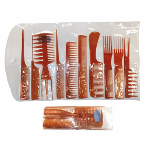 Set De 10 Peines Color Carey - Beauty Style