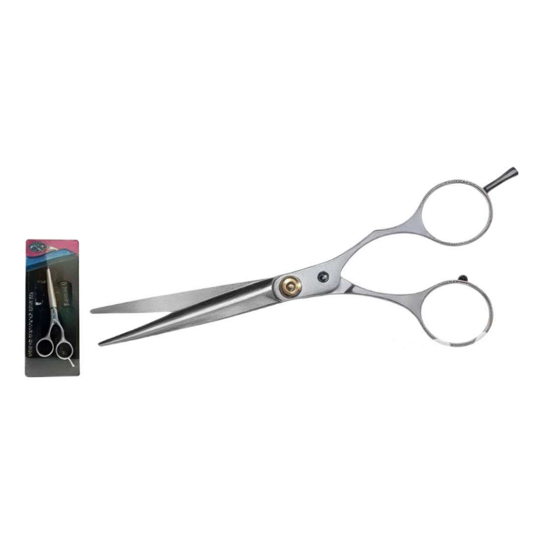 Tijera De Corte 6" Mango Plateado - Beauty Style