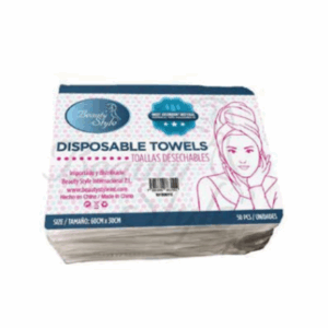 Toalla Desechable P/ Secar Cabello 50 Pzas 40 X 58 Cms - Beauty Style